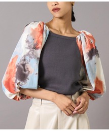 Settimissimo | バルーンスリーブドッキングニットプルオーバー(Tシャツ/カットソー)