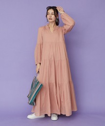 JETSET SOLO PLUS （ジェットセットソロプラス）の「長袖ティアードボイルワンピース（ワンピース）」