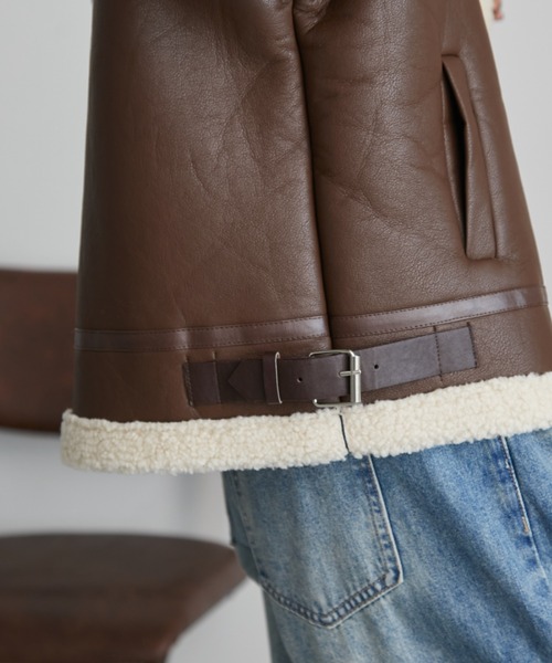 B3ボアムートンライクコート（ムートンコート）｜Auntie Rosa Holiday（アンティローザホリデー）