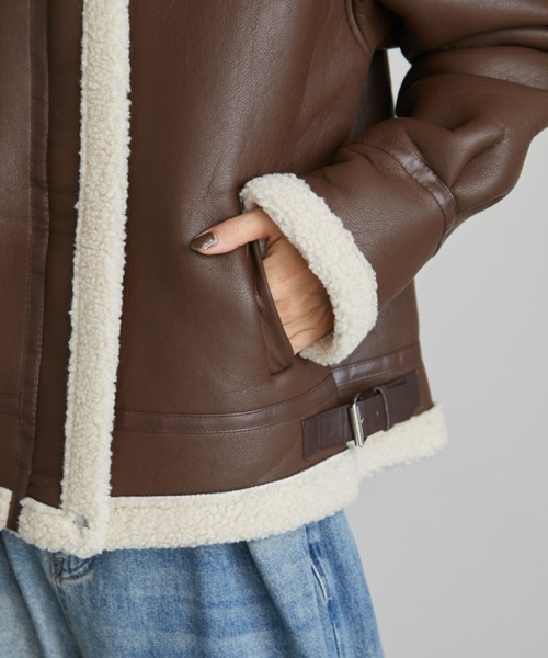 B3ボアムートンライクコート（ムートンコート）｜Auntie Rosa Holiday（アンティローザホリデー）