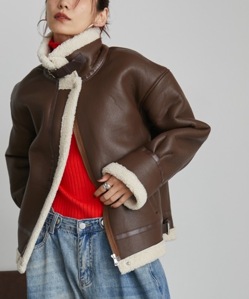 B3ボアムートンライクコート（ムートンコート）｜Auntie Rosa Holiday（アンティローザホリデー）