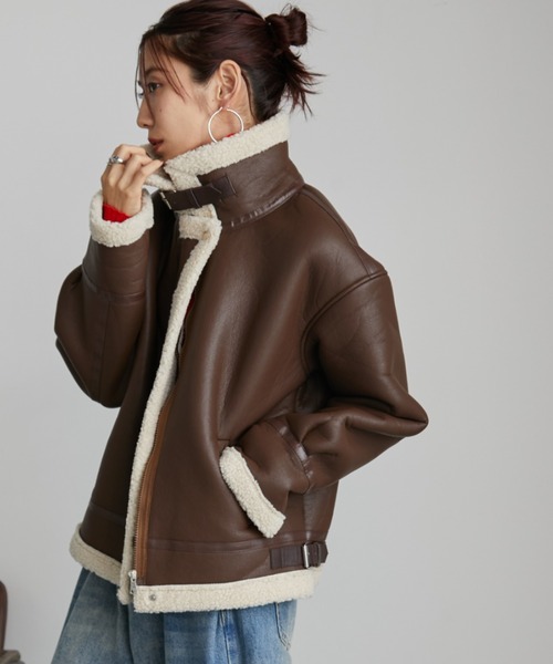 B3ボアムートンライクコート（ムートンコート）｜Auntie Rosa Holiday（アンティローザホリデー）