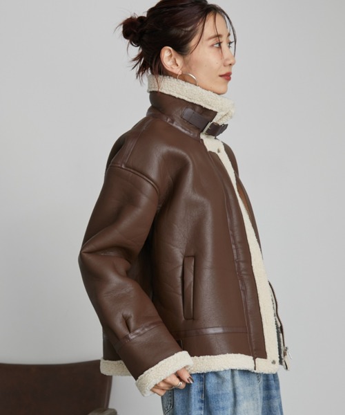 B3ボアムートンライクコート（ムートンコート）｜Auntie Rosa Holiday（アンティローザホリデー）