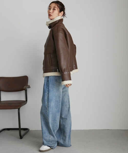 B3ボアムートンライクコート（ムートンコート）｜Auntie Rosa Holiday（アンティローザホリデー）