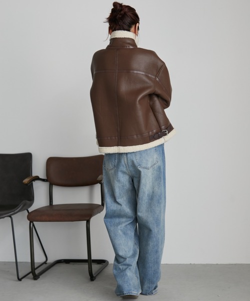 B3ボアムートンライクコート（ムートンコート）｜Auntie Rosa Holiday（アンティローザホリデー）