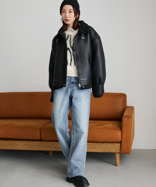 B3ボアムートンライクコート（ムートンコート）｜Auntie Rosa Holiday（アンティローザホリデー）