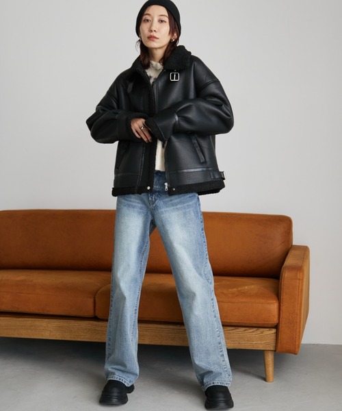 B3ボアムートンライクコート（ムートンコート）｜Auntie Rosa Holiday（アンティローザホリデー）