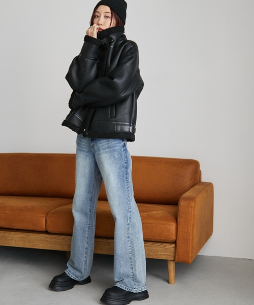 B3ボアムートンライクコート（ムートンコート）｜Auntie Rosa Holiday（アンティローザホリデー）