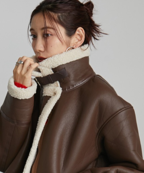 B3ボアムートンライクコート（ムートンコート）｜Auntie Rosa Holiday（アンティローザホリデー）