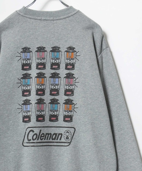 【セール】2024AW Coleman/コールマン 裏起毛 ランタンバックプリント ポケット付 スウェットトレーナー レディース メンズ（スウェット）｜Coleman（コールマン）
