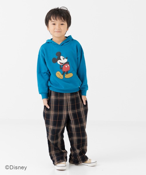 Disney（ディズニー）の「ミッキーマウス 裏毛パーカー（パーカー・キッズ・サックスブルー/オートミール/クリーム/ターコイズブルー・130cm/120cm/100cm/110cm/140cm）」の22枚目の写真