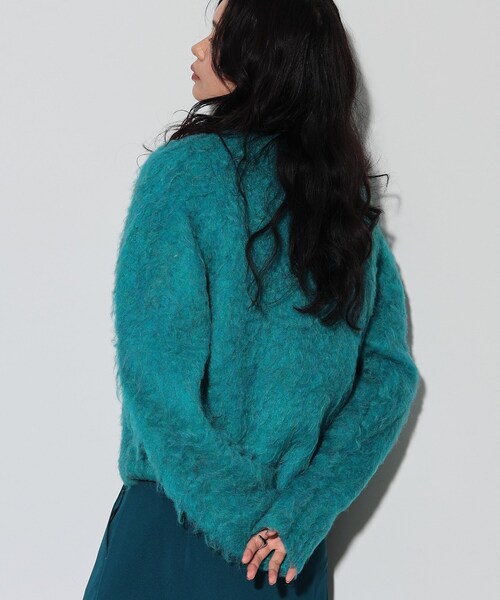 GALLEST（ギャレスト）の「◆ウェーブシャギーニット（ニット/セーター・レディース・ブルーグリーン/チャコールグレー/オフホワイト/イエロー系その他・38）」の12枚目の写真