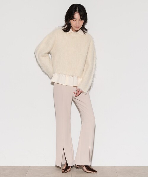 GALLEST（ギャレスト）の「◆ウェーブシャギーニット（ニット/セーター・レディース・ブルーグリーン/チャコールグレー/オフホワイト/イエロー系その他・38）」の14枚目の写真