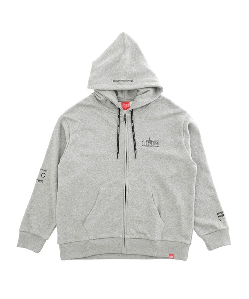 Manhattan Portage(マンハッタンポーテージ)の「Sweat Parka(パーカー・メンズ・ヘザーグレー/ブラック・LARGE/MEDIUM/X-LARGE/SMALL)」の2枚目の写真