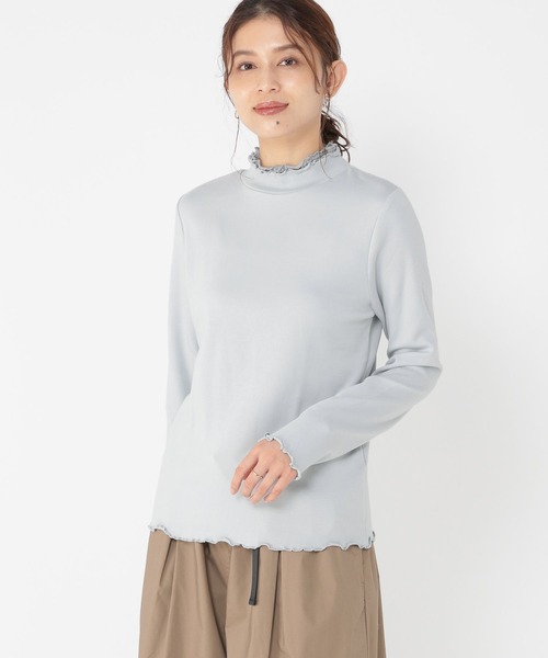 studio CLIP（スタディオクリップ）の「【3シーズンシリーズ】アソートレイヤードネックプルオーバー（Tシャツ/カットソー・レディース・ライトベージュ/オフホワイト/ブラック/ライトブルー/ベージュ/ライトグレー/ホワイト/スモーク・MEDIUM/XXX-LARGE/X-LARGE/LARGE/XX-LARGE）」の7枚目の写真