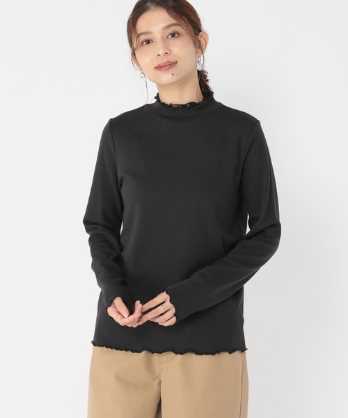 studio CLIP（スタディオクリップ）の「【3シーズンシリーズ】アソートレイヤードネックプルオーバー（Tシャツ/カットソー・レディース・ライトベージュ/オフホワイト/ブラック/ライトブルー/ベージュ/ライトグレー/ホワイト/スモーク・MEDIUM/XXX-LARGE/X-LARGE/LARGE/XX-LARGE）」の3枚目の写真