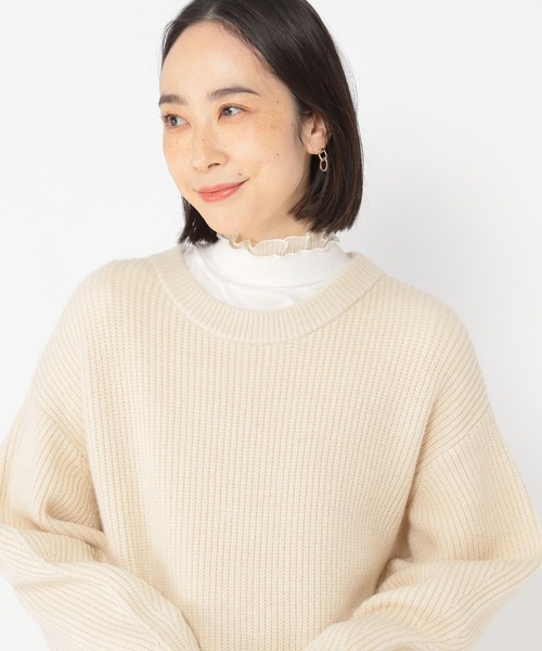 studio CLIP（スタディオクリップ）の「【3シーズンシリーズ】アソートレイヤードネックプルオーバー（Tシャツ/カットソー・レディース・ライトベージュ/オフホワイト/ブラック/ライトブルー/ベージュ/ライトグレー/ホワイト/スモーク・MEDIUM/XXX-LARGE/X-LARGE/LARGE/XX-LARGE）」の15枚目の写真