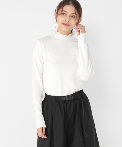 studio CLIP（スタディオクリップ）の「【3シーズンシリーズ】アソートレイヤードネックプルオーバー（Tシャツ/カットソー・レディース・ライトベージュ/オフホワイト/ブラック/ライトブルー/ベージュ/ライトグレー/ホワイト/スモーク・MEDIUM/XXX-LARGE/X-LARGE/LARGE/XX-LARGE）」の16枚目の写真