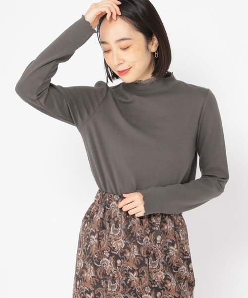 studio CLIP（スタディオクリップ）の「【3シーズンシリーズ】アソートレイヤードネックプルオーバー（Tシャツ/カットソー・レディース・ライトベージュ/オフホワイト/ブラック/ライトブルー/ベージュ/ライトグレー/ホワイト/スモーク・MEDIUM/XXX-LARGE/X-LARGE/LARGE/XX-LARGE）」の21枚目の写真