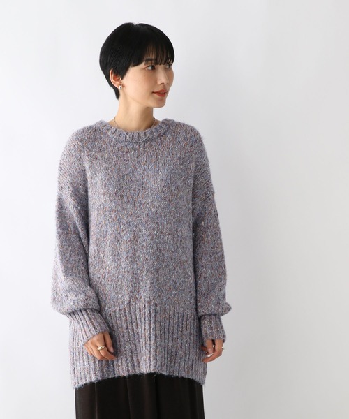 LEPSIM（レプシィム）の「3ゲージラメMIXプルオーバー　137540（ニット/セーター・レディース・ブラック/ブルー・FREE）」の3枚目の写真