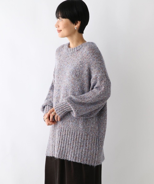 LEPSIM（レプシィム）の「3ゲージラメMIXプルオーバー　137540（ニット/セーター・レディース・ブラック/ブルー・FREE）」の4枚目の写真