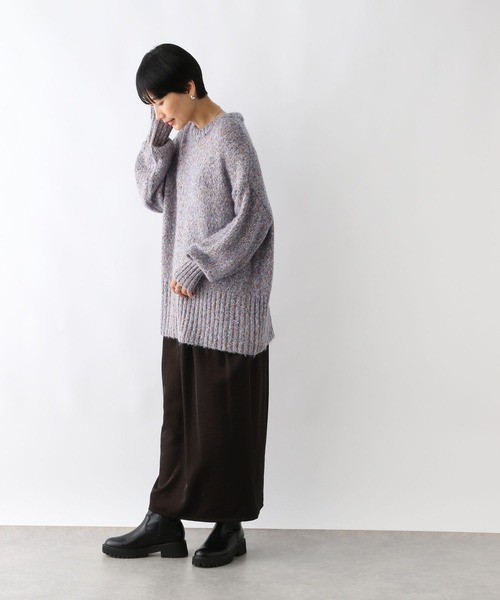 LEPSIM（レプシィム）の「3ゲージラメMIXプルオーバー　137540（ニット/セーター・レディース・ブラック/ブルー・FREE）」の6枚目の写真