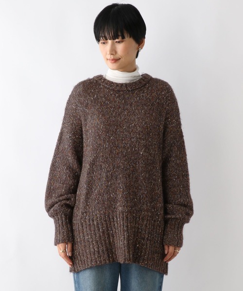 LEPSIM（レプシィム）の「3ゲージラメMIXプルオーバー　137540（ニット/セーター・レディース・ブラック/ブルー・FREE）」の7枚目の写真