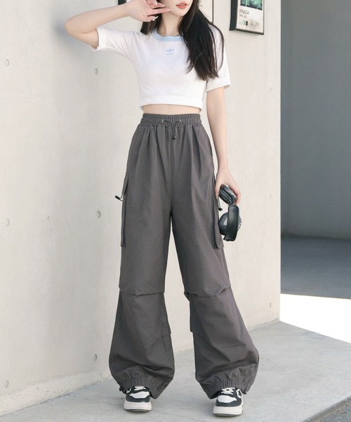 CLEA(クレア)の「ルーズカーゴパンツ(カーゴパンツ・レディース・カーキ/グレー・S/M/L)」の19枚目の写真
