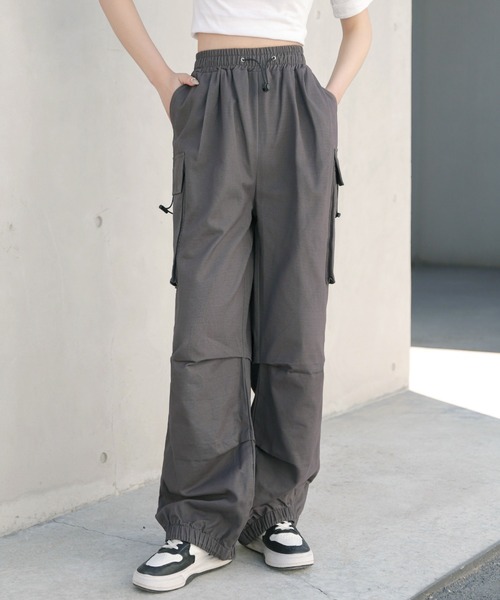 CLEA(クレア)の「ルーズカーゴパンツ(カーゴパンツ・レディース・カーキ/グレー・S/M/L)」の15枚目の写真
