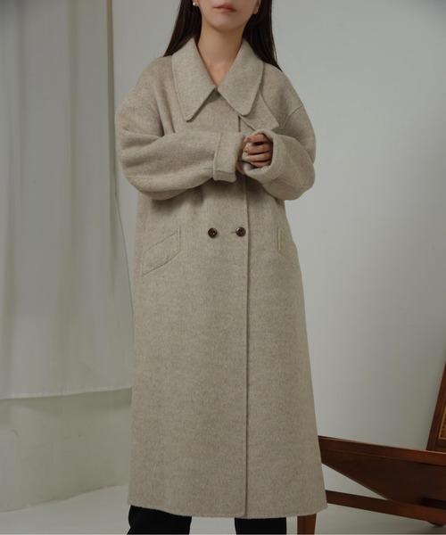 handmade double long coat / ハンドメイドダブルロングコート