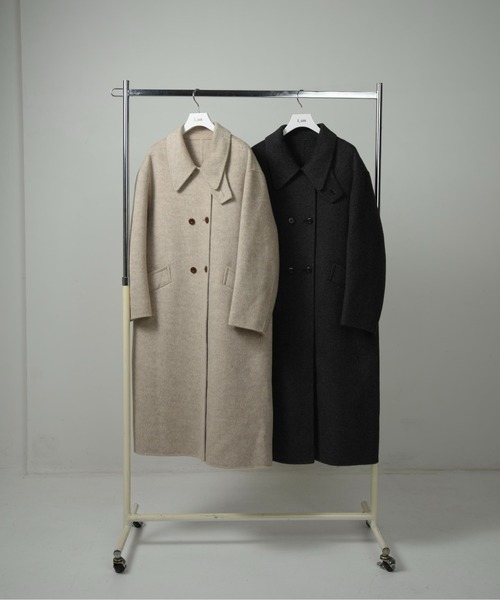 I_am（アイアム）の「handmade double long coat / ハンドメイドダブル 