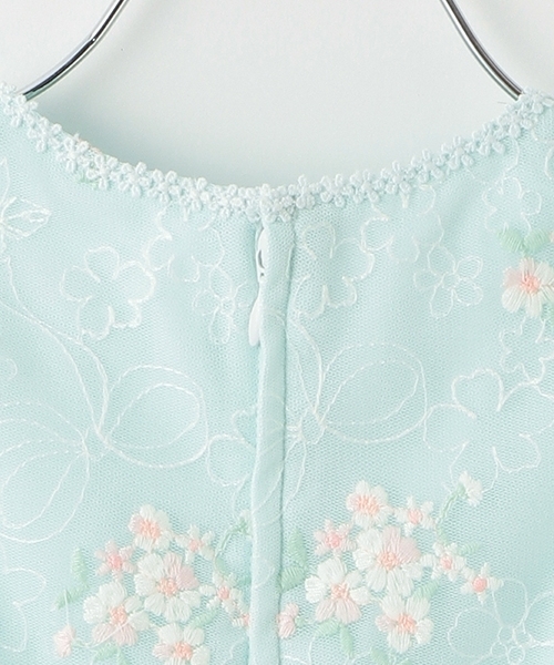 花刺繍チュールレース ワンピース（ワンピース）｜mezzo piano