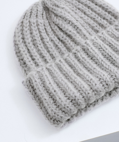 FRATELLI TALLI（フラテリタリ）の「【FRATELLI TALLI/フラテリータリー】モヘヤニットキャップ（ニットキャップ/ビーニー・レディース・ライトグレー/ブラック/ブルー系その他・FREE）」の12枚目の写真