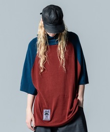glamb(O)Half Sleeves Knit Hoodie / n[tX[ujbgt[fB(jbg/Z[^[)