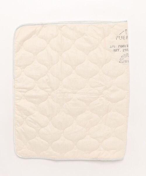 PUEBCO（プエブコ）の「VINTAGE PARACHUTE LINE QUILTED BLANKET（ブランケット・メンズ・ホワイト×グリーン/ホワイト×ホワイト・ONE SIZE）」の9枚目の写真