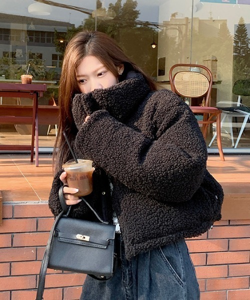 【新品未使用】 naptime 23FW リバーシブルボアジャケット ショートボアジャケット リバーシブル any sis 【2WAY】リバーシブル