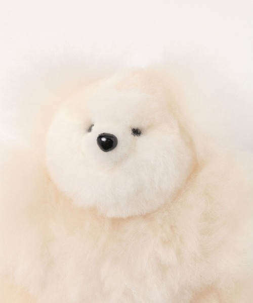 新品未使用　テディベアミトン　アルパカ　ホワイト andeszakka_oso-pel-alc-bla35