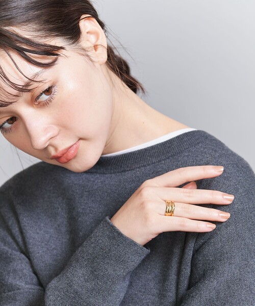 BEAUTY&YOUTH UNITED ARROWS（ビューティーアンドユースユナイテッドアローズ）の「メタル ユニークライン リング（リング・レディース・ゴールド/シルバー・13）」の3枚目の写真