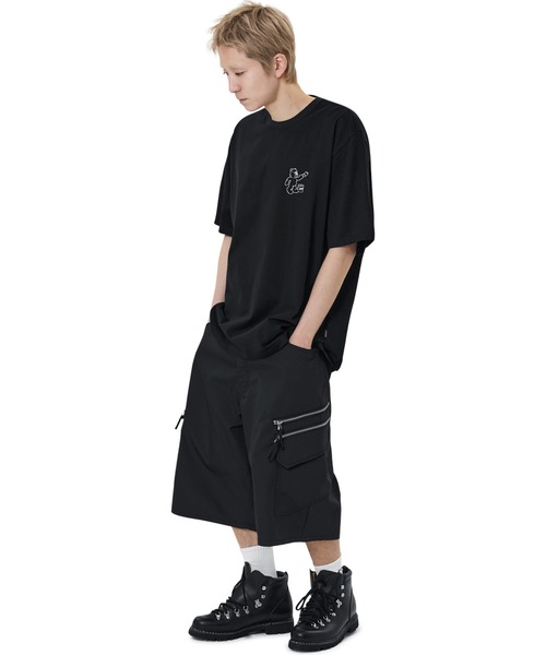 ★OY★MULTI ZIP CARGO SHORTS - BLACK★正規品/韓国直送料込 OY/オーワイ』 MULTI ZIP CARGO SHORTS/マルチジップカーゴ