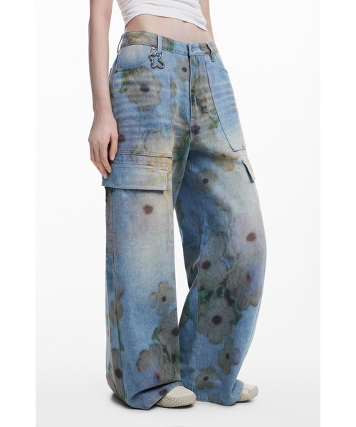 Desigual（デシグアル）の「【Desigual×Collina Strada】GLENDALECOLLINA ストリートカーゴデニム（デニムパンツ・レディース・ブルー・L/M/XL）」の4枚目の写真