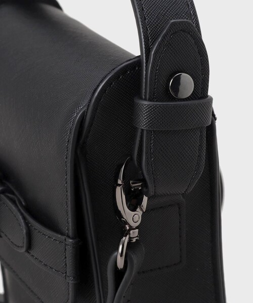THE SHOP TK (ザ ショップ ティーケー )の「◆ショルダーベルト付きミニハンドルバッグ 2WAY/ユニセックス(ショルダーバッグ・メンズ・ブラック/ブラック系5・00)」の10枚目の写真