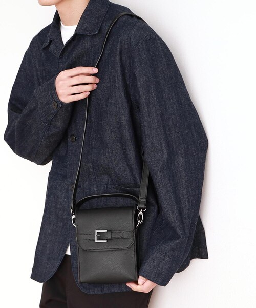 THE SHOP TK (ザ ショップ ティーケー )の「◆ショルダーベルト付きミニハンドルバッグ 2WAY/ユニセックス(ショルダーバッグ・メンズ・ブラック/ブラック系5・00)」の14枚目の写真