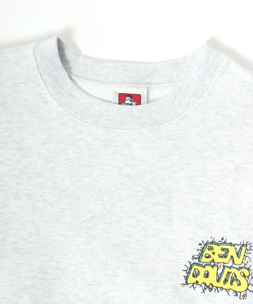 2025SS BEN DAVIS/ベンデイビス オーバーサイズ ワンポイントロゴ バックプリント スウェット レディース メンズ トレーナー（スウェット）｜BEN DAVIS（ベンデイビス）