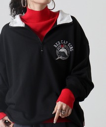 RED CAP GIRL 裏毛　RCG胸刺繍　HALFZIP