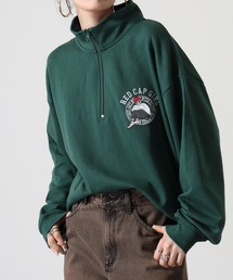 RED CAP GIRL 裏毛　RCG胸刺繍　HALFZIP