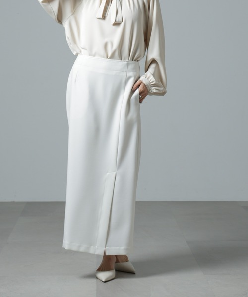 NANO universe（ナノユニバース）の「取り外しサスペンダー2wayスカート（スカート・レディース・ブラック/アイボリー/グレー・FREE）」の11枚目の写真