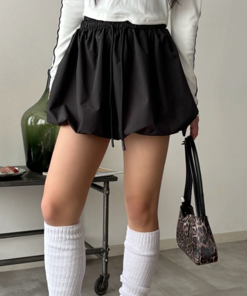 かぼちゃパンツ？みたいな セール】【Good Riddance】ナイロンタッチ バルーン ミニスカート