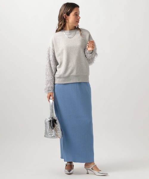 BAYFLOW(ベイフロー)の「フェザースリーブプルオーバー(スウェット・レディース・ブラック/グレー・FREE)」の11枚目の写真