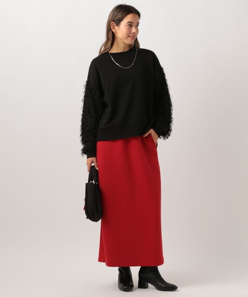 BAYFLOW(ベイフロー)の「フェザースリーブプルオーバー(スウェット・レディース・ブラック/グレー・FREE)」の12枚目の写真