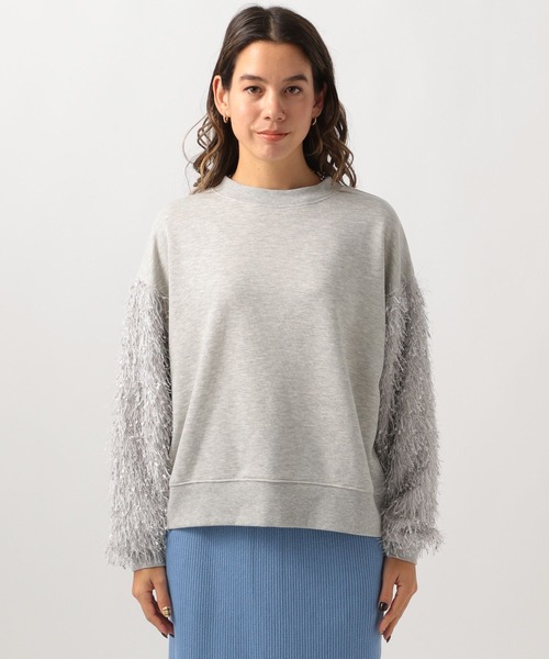 BAYFLOW(ベイフロー)の「フェザースリーブプルオーバー(スウェット・レディース・ブラック/グレー・FREE)」の14枚目の写真